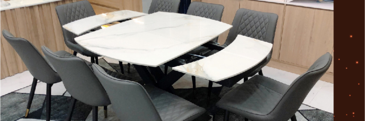 Nội thất TVP bàn giao bộ bàn ăn thông minh 8 ghế 