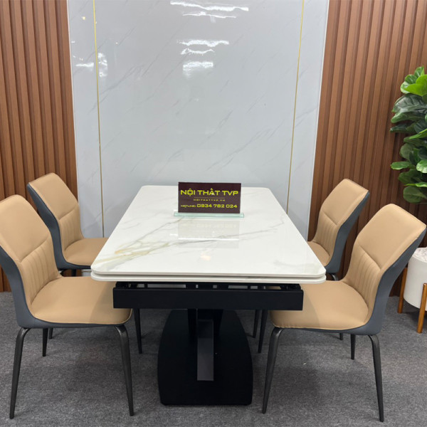 Bộ bàn ăn thông minh mở rộng 2m và 4 ghế TVP-TM09