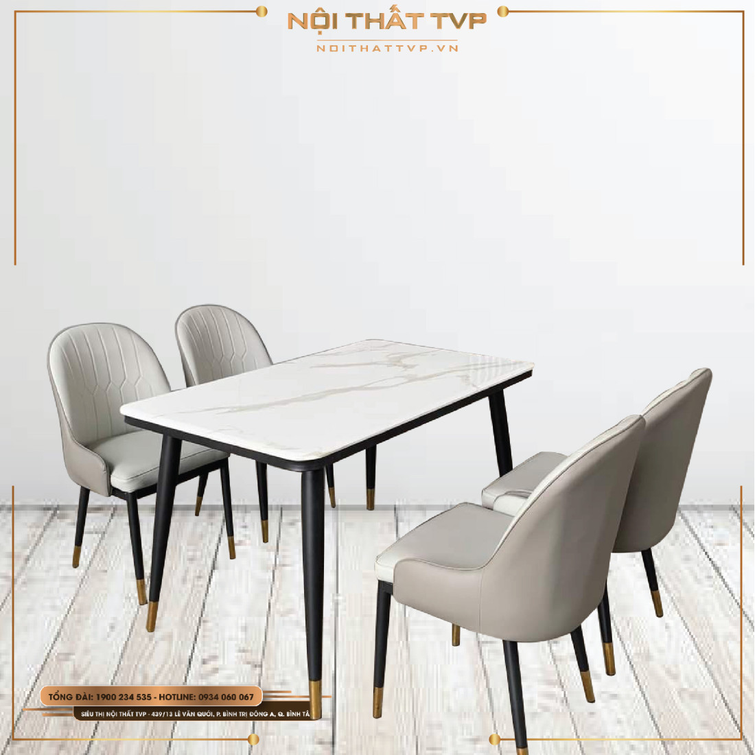 Bộ bàn ăn 4 ghế mặt đá Marble nhập khẩu 2024 sẽ mang đến cho bạn trải nghiệm ẩm thực thú vị hơn bao giờ hết. Thiết kế đẹp mắt bằng đá Marble sang trọng kết hợp với bộ bàn ăn đầy đủ đem lại không gian ấm cúng và đẳng cấp cho căn nhà của bạn.